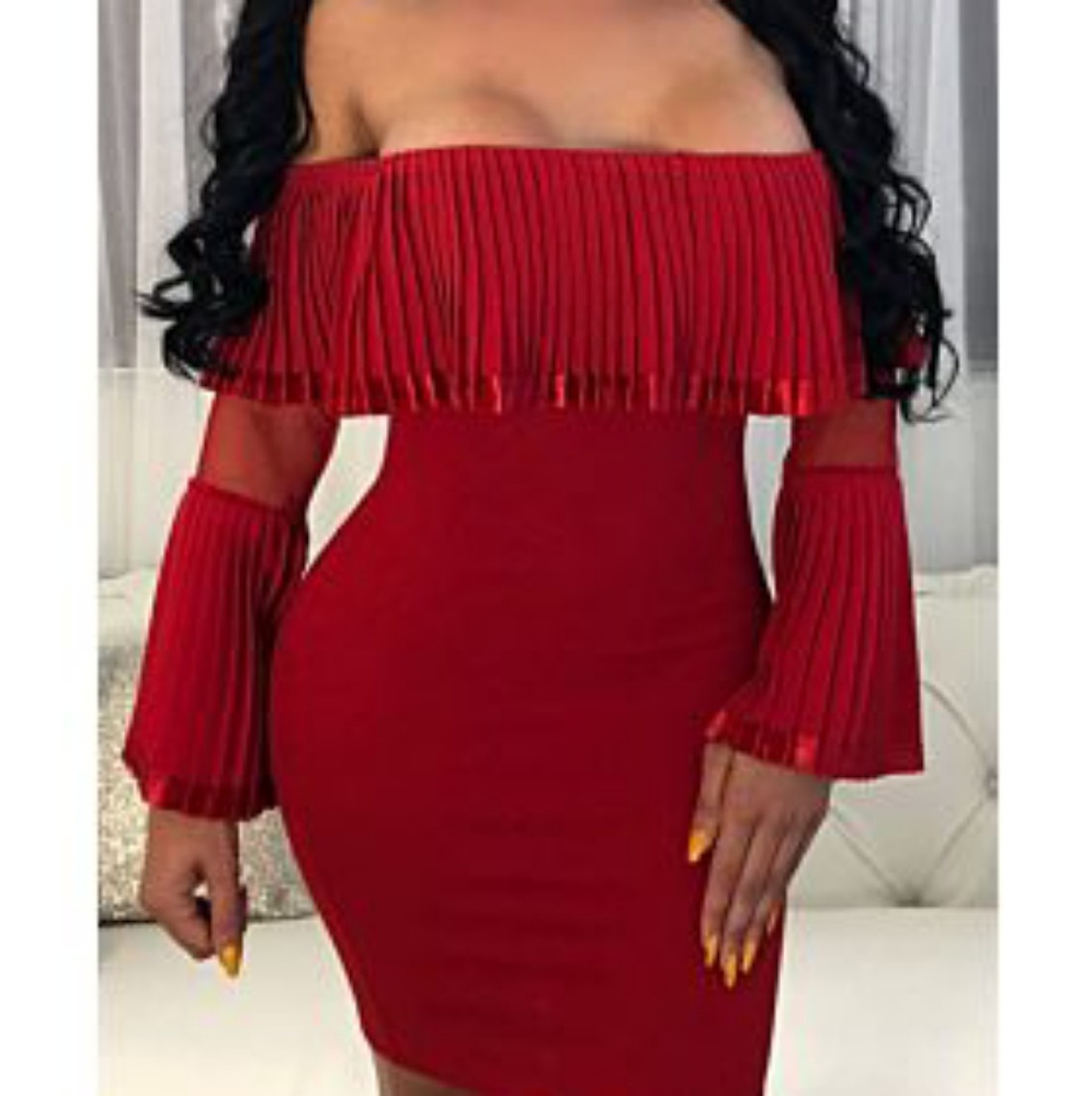 red dress